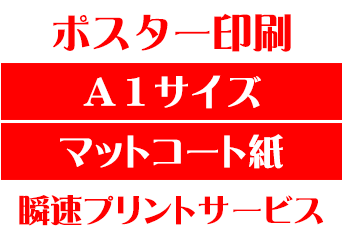 【A1サイズ】【マットコート紙】