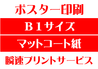 【B1サイズ】【マットコート紙】