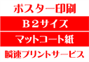 【B2サイズ】【マットコート紙】