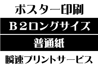 【B2ロングサイズ】【普通紙】