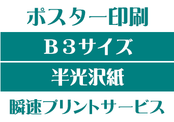 【B3サイズ】【半光沢紙】