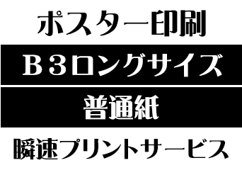 【B3ロングサイズ】【普通紙】